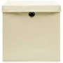 Cajas de almacenaje con tapas 10 uds crema 28x28x28 cm von , Aufbewahrungskörbe - Ref: Foro24-325218, Preis: 61,27 €, Rabatt:...