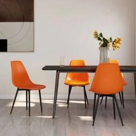 Sillas de comedor 4 unidades PP naranja by , dining chairs - Ref: Foro24-338061, Price: 145,44 €, Discount: -5%%