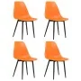 Sillas de comedor 4 unidades PP naranja by , dining chairs - Ref: Foro24-338061, Price: 145,44 €, Discount: -5%%
