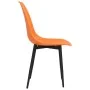 Sillas de comedor 4 unidades PP naranja by , dining chairs - Ref: Foro24-338061, Price: 145,44 €, Discount: -5%%