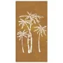 Adorno de pared de jardín acero corten diseño palmera 105x55 cm by , Posters, prints and visual art - Ref: Foro24-824485, Pri...