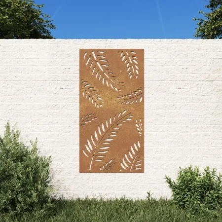 Adorno de pared de jardín acero corten diseño de hoja 105x55 cm by , Posters, prints and visual art - Ref: Foro24-824493, Pri...
