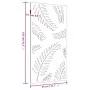Adorno de pared de jardín acero corten diseño de hoja 105x55 cm by , Posters, prints and visual art - Ref: Foro24-824493, Pri...