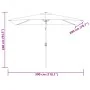 Sombrilla rectangular blanco arena 200x300 cm | Foro24.es | Tu tienda online para hogar, jardín y más Foro24.es