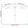 Sombrilla de jardín con palo de metal antracita 300x200 cm | Foro24.es | Tu tienda online para hogar, jardín y más Foro24.es