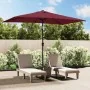 Sombrilla de jardín con palo de metal rojo burdeos 300x200 cm by , Umbrellas - Ref: Foro24-44503, Price: 67,40 €, Discount: -5%%
