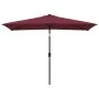 Sombrilla de jardín con palo de metal rojo burdeos 300x200 cm by , Umbrellas - Ref: Foro24-44503, Price: 67,40 €, Discount: -5%%