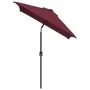 Sombrilla de jardín con palo de metal rojo burdeos 300x200 cm by , Umbrellas - Ref: Foro24-44503, Price: 67,40 €, Discount: -5%%