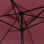 Sombrilla de jardín con palo de metal rojo burdeos 300x200 cm by , Umbrellas - Ref: Foro24-44503, Price: 67,40 €, Discount: -5%%