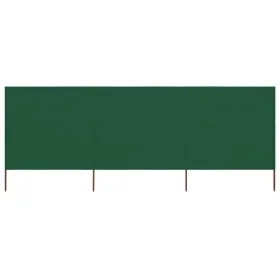 Paravientod de playa de 3 paneles tela verde 400x160 cm de , Sombrillas - Ref: Foro24-47149, Precio: 61,47 €, Descuento: -5%%