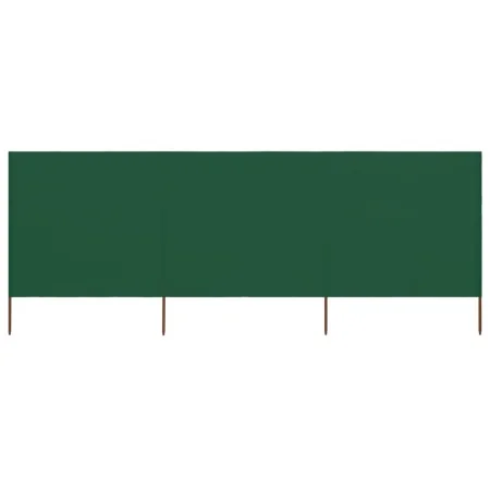 Paravientod de playa de 3 paneles tela verde 400x160 cm by , Umbrellas - Ref: Foro24-47149, Price: 61,47 €, Discount: -5%%