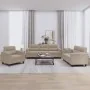 Juego de sofás con cojines 3 piezas tela microfibra gris taupe von , Sofas - Ref: Foro24-3202290, Preis: 775,77 €, Rabatt: -5%%