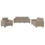 Juego de sofás con cojines 3 piezas tela microfibra gris taupe von , Sofas - Ref: Foro24-3202290, Preis: 775,77 €, Rabatt: -5%%