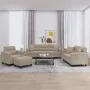 Juego de sofás con cojines 4 piezas tela microfibra gris taupé von , Sofas - Ref: Foro24-3202308, Preis: 894,86 €, Rabatt: -5%%