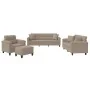 Juego de sofás con cojines 4 piezas tela microfibra gris taupé von , Sofas - Ref: Foro24-3202308, Preis: 894,86 €, Rabatt: -5%%