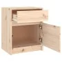 Mesita de noche madera maciza de pino 40x31x50 cm by , Nightstands - Ref: Foro24-808123, Price: 45,50 €, Discount: -5%%
