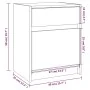 Mesita de noche madera maciza de pino 40x31x50 cm by , Nightstands - Ref: Foro24-808123, Price: 45,50 €, Discount: -5%%