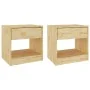Mesitas de noche 2 uds madera maciza de pino 40x31x40 cm von , Nachttische - Ref: Foro24-808064, Preis: 64,81 €, Rabatt: -5%%