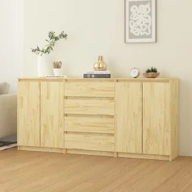Armarios auxiliares 3 unidades madera maciza de pino de , Aparadores - Ref: Foro24-3094812, Precio: 279,56 €, Descuento: -5%%