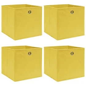 Cajas de almacenaje 4 uds tela amarillo 32x32x32 cm von , Aufbewahrungskörbe - Ref: Foro24-288365, Preis: 25,31 €, Rabatt: -5%%