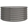 Jardinera de acero con recubrimiento en polvo gris 80x80x36 cm by , Pots and planters - Ref: Foro24-318854, Price: 25,63 €, D...