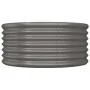 Jardinera de acero con recubrimiento en polvo gris 80x80x36 cm by , Pots and planters - Ref: Foro24-318854, Price: 25,63 €, D...