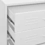 Armario de cajones de acero blanco 80x35x101,5 cm by , Drawers - Ref: Foro24-336206, Price: 219,19 €, Discount: -5%%
