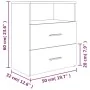 Mesita de noche marrón roble 50x32x60 cm by , Nightstands - Ref: Foro24-815862, Price: 63,80 €, Discount: -5%%