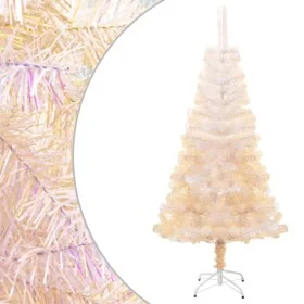 Árbol Navidad artificial puntas iridiscentes PVC