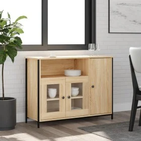 Aparador de madera de ingeniería roble Sonoma 100x35x75 cm von , Sideboards - Ref: Foro24-835510, Preis: 100,41 €, Rabatt: -5%%