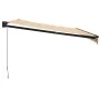 Toldo retráctil aluminio y tela amarillo y blanco 4,5x3 m von , Markisen - Ref: Foro24-3154459, Preis: 293,33 €, Rabatt: -5%%
