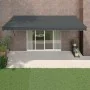 Toldo retráctil aluminio y tela gris antracita 5x3 m by , Awnings - Ref: Foro24-3154465, Price: 356,31 €, Discount: -5%%