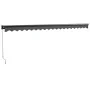 Toldo retráctil aluminio y tela gris antracita 5x3 m by , Awnings - Ref: Foro24-3154465, Price: 356,31 €, Discount: -5%%