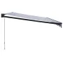 Toldo retráctil aluminio y tela azul y blanco 5x3 m von , Markisen - Ref: Foro24-3154450, Preis: 335,34 €, Rabatt: -5%%