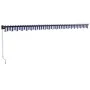 Toldo retráctil aluminio y tela azul y blanco 5x3 m von , Markisen - Ref: Foro24-3154450, Preis: 335,34 €, Rabatt: -5%%