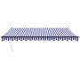 Toldo retráctil automático azul y blanco 4,5x3 m von , Markisen - Ref: Foro24-3154499, Preis: 357,08 €, Rabatt: -5%%