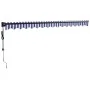 Toldo retráctil automático azul y blanco 4,5x3 m von , Markisen - Ref: Foro24-3154499, Preis: 357,08 €, Rabatt: -5%%