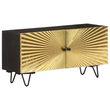 Mueble de TV de madera maciza de mango 90x30x45 cm de , Muebles TV - Ref: Foro24-322681, Precio: 250,02 €, Descuento: -5%%