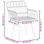Juego de comedor de jardín 7 piezas ratán sintético by , Garden sets - Ref: Foro24-3157864, Price: 636,12 €, Discount: -5%%