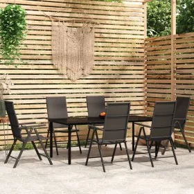 Juego de comedor para jardín 7 piezas negro von , Gartensets - Ref: Foro24-3099105, Preis: 583,30 €, Rabatt: -5%%