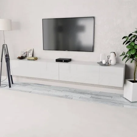 Mueble para TV 2 uds contrachapada blanco brillo 120x40x34cm von , TV-Möbel - Ref: Foro24-275113, Preis: 223,41 €, Rabatt: -5%%