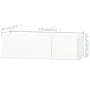 Mueble para TV 2 uds contrachapada blanco brillo 120x40x34cm von , TV-Möbel - Ref: Foro24-275113, Preis: 223,41 €, Rabatt: -5%%