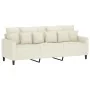 Juego de sofás con cojines 4 piezas terciopelo crema von , Sofas - Ref: Foro24-3201698, Preis: 746,30 €, Rabatt: -5%%