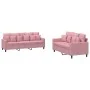 Juego de sofás con cojines 2 piezas terciopelo rosa von , Sofas - Ref: Foro24-3201723, Preis: 546,06 €, Rabatt: -5%%