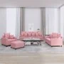 Juego de sofás con cojines 4 piezas terciopelo rosa von , Sofas - Ref: Foro24-3201693, Preis: 763,57 €, Rabatt: -5%%