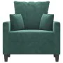 Sillón de terciopelo verde oscuro 60 cm | Foro24.es | Tu tienda online para hogar, jardín y más Foro24.es