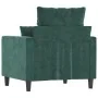 Sillón de terciopelo verde oscuro 60 cm | Foro24.es | Tu tienda online para hogar, jardín y más Foro24.es