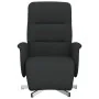 Sillón reclinable con reposapiés tela negra by , Armchairs - Ref: Foro24-356563, Price: 221,28 €, Discount: -5%%