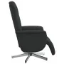 Sillón reclinable con reposapiés tela negra by , Armchairs - Ref: Foro24-356563, Price: 221,28 €, Discount: -5%%
