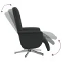Sillón reclinable con reposapiés tela negra by , Armchairs - Ref: Foro24-356563, Price: 221,28 €, Discount: -5%%